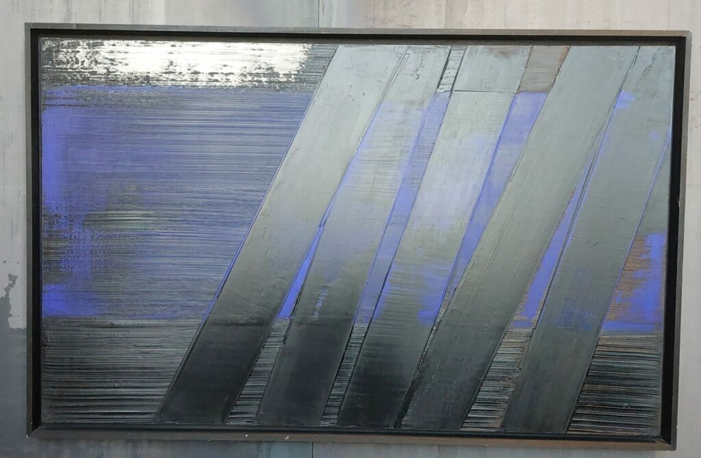 Peinture 102 x 165cm 21 avril 1991 - Pierre Soulages